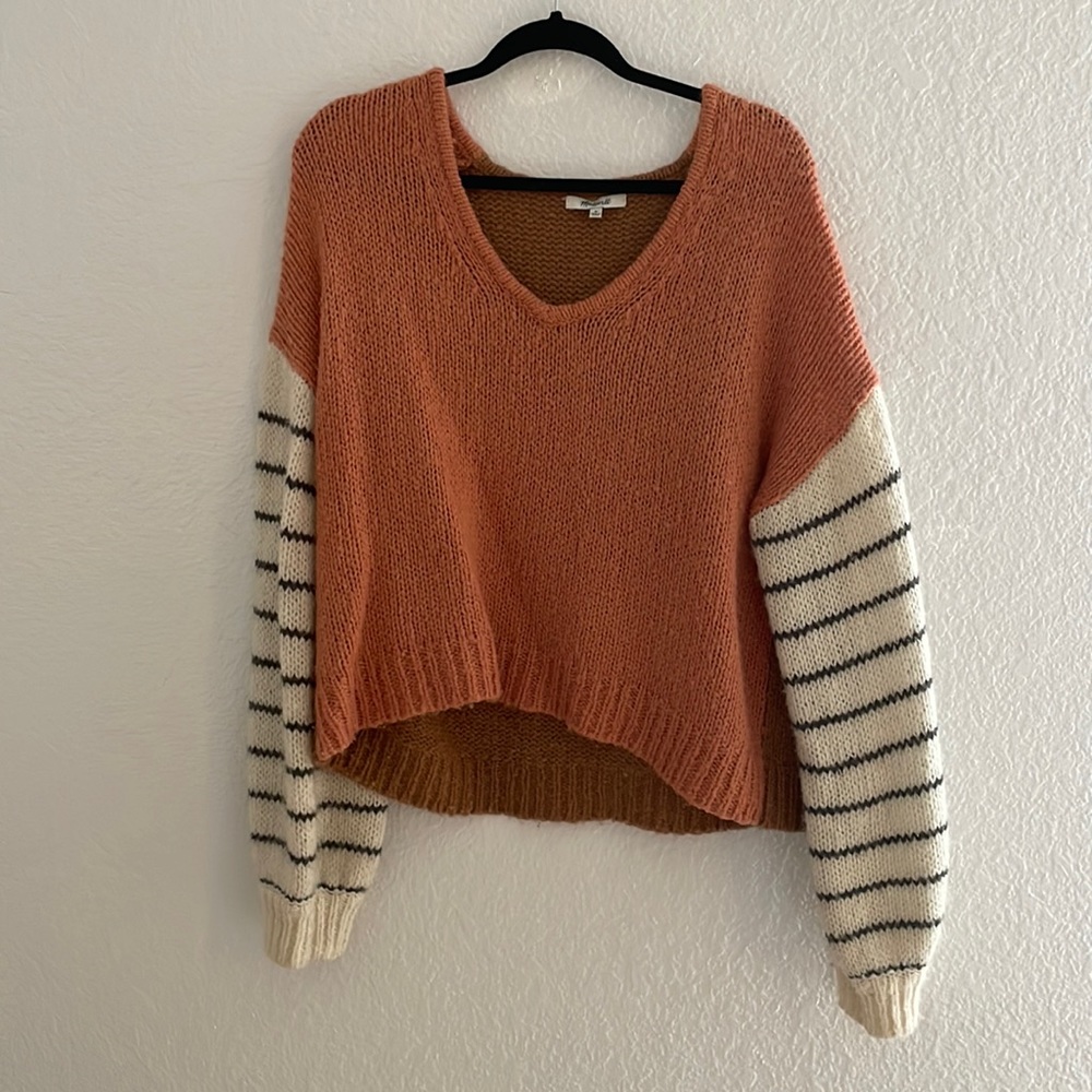Madewell color block sweater